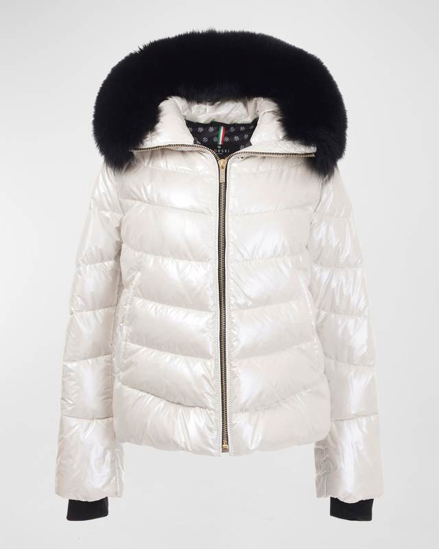 Apres-Ski Jacket w/ Detachable Lamb Shearling Tr